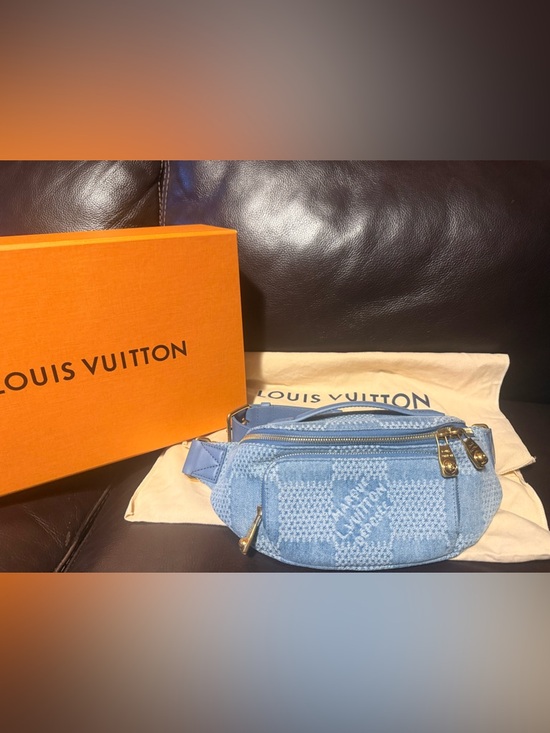 Louis Vuitton Handbags - Louis Vuitton Denim Rush Bum Bag with Gold Hardware